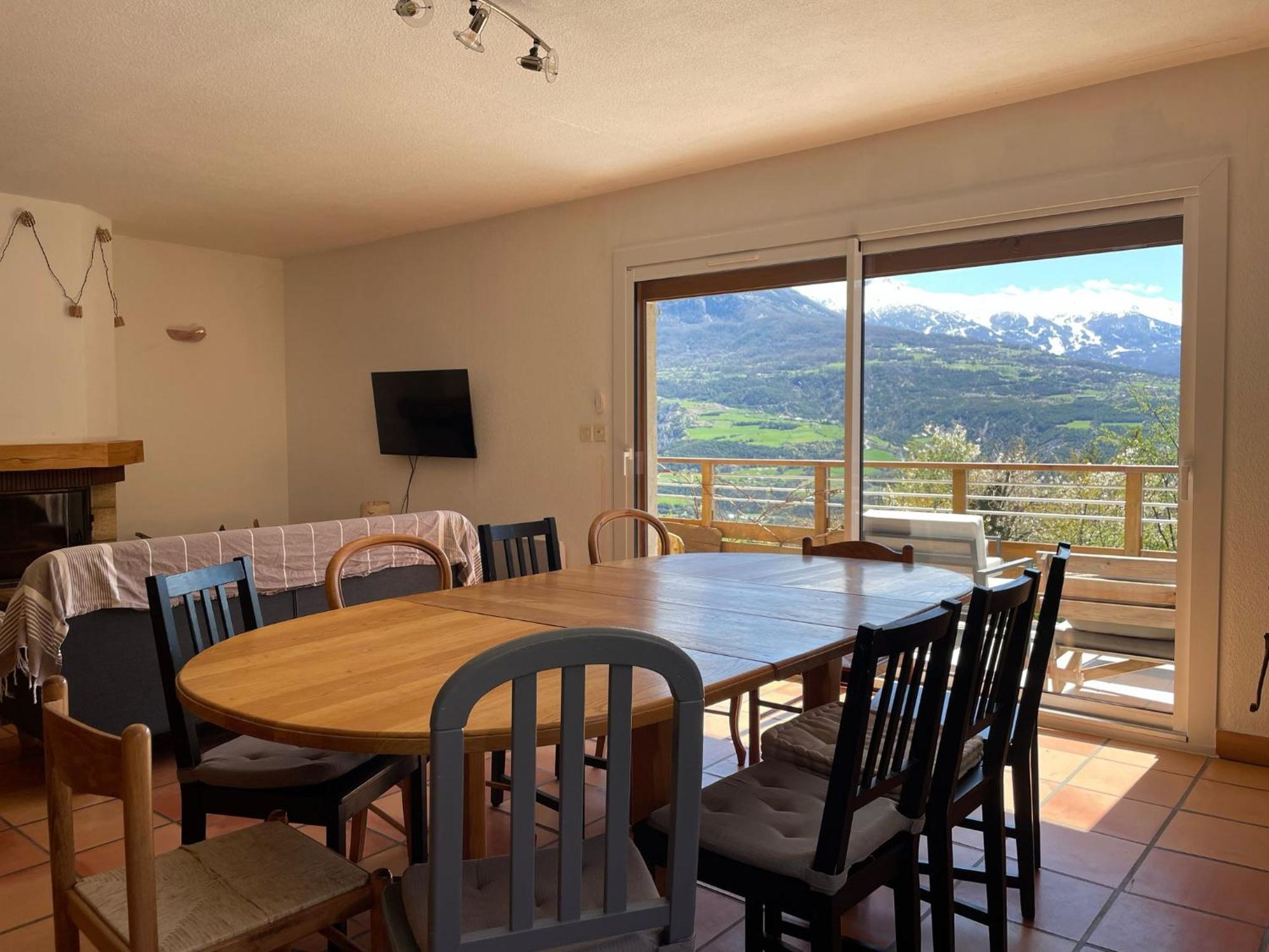 Gite Confort 15 Couchages, Vue Panoramique Montagne Hautes Alpes, Terrasses Embrun Exterior photo